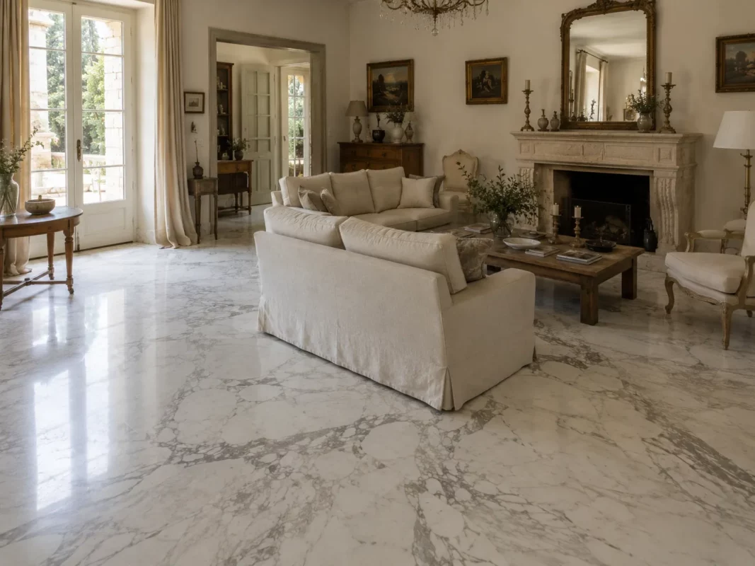 renovation sol en marbre nice